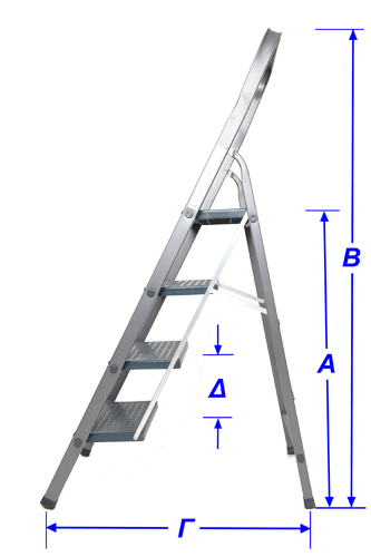 Σκάλες αλουμινίου 8120